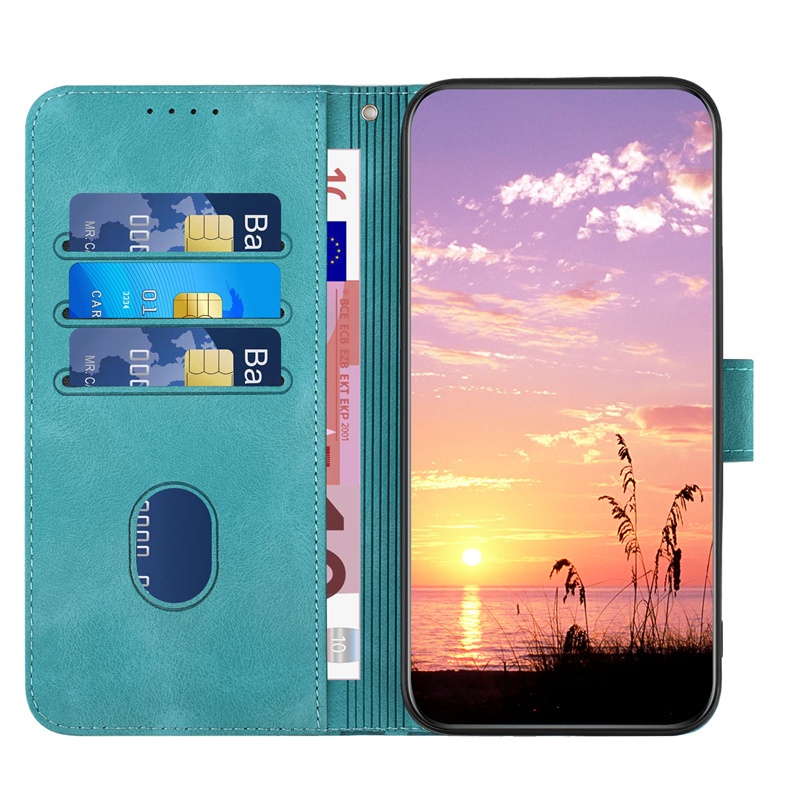 Ốp Lưng Cho Iphone 14 15 16 Plus Pro Max Ốp Lưng Da Pu Lật Khe Cắm Thẻ Bỏ Túi Đứng Ví