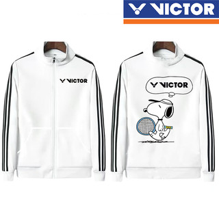 Victor Shiort 2024 Mới Áo Cầu Lông Nam Nữ Thể Thao Mùa Thu Đông Thoáng Khí Thể Thao Dài Tay