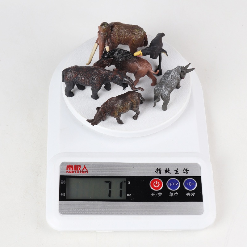 Mô hình sinh vật thời tiền sử Kỷ băng hà: voi ma mút, khủng long, voi khổng lồ, tê giác, đồ chơi