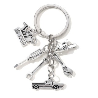 Cổ Điển Xe Note Guitar Dụng Cụ Sửa Chữa Trượt Tuyết Hợp Kim Nhạc Móc Khóa Cho Bạn Bè DIY Quà Tặng Tốt