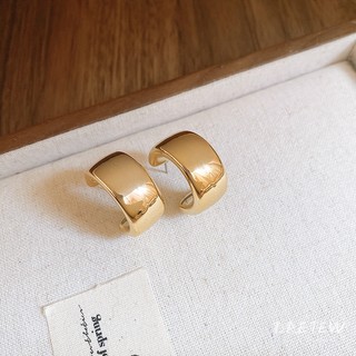 DREJEW kết cấu kim loại giả nữ, bông tai hình chữ C giọt nước, bông tai đa chức năng cá nhân thích hợp