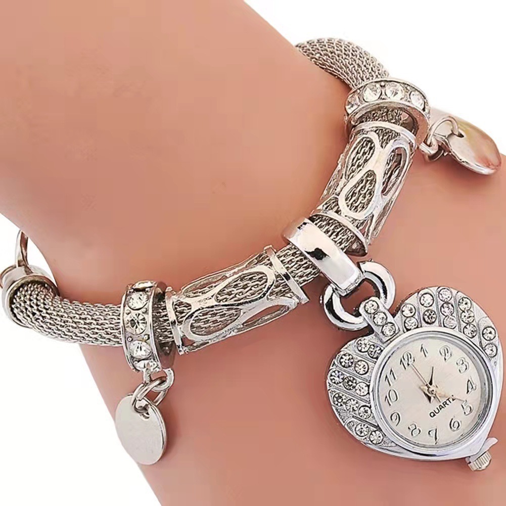 Đồng hồ đeo tay tình yêu Xu hướng thời trang Hàn Quốc Đồng hồ nữ Đồng hồ thạch anh Quà tặng Giáng sinh