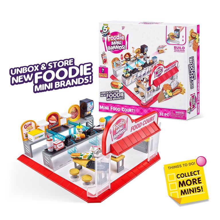 Foodie Mini Brands Series 1 Playset Food Court với 1 Mini độc quyền của ZURU