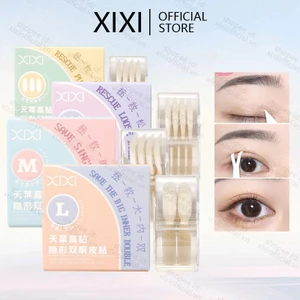 Xixi 200 Chiếc Dải Nâng Mắt Đôi Mí Băng Trong Suốt Màu Xám Mí Mắt Sọc Mắt Lớn Vô Hình Gấp Đôi Mí Mắt Miếng Dán Dụng Cụ Trang Điểm NO.GJ-84