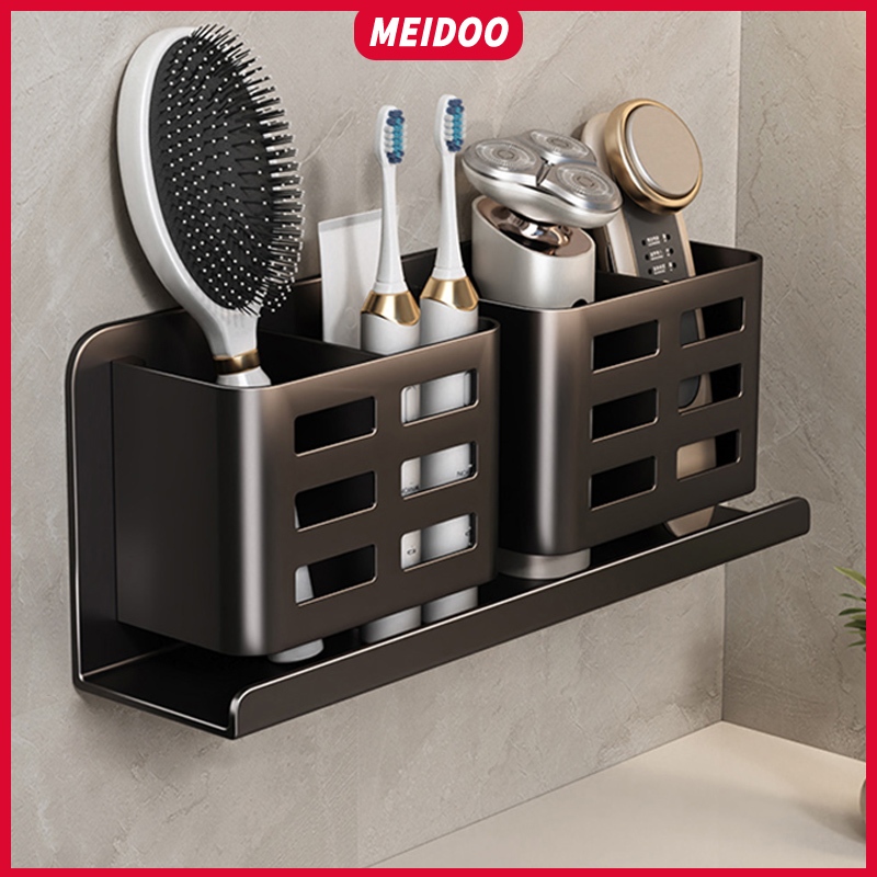 Ảnh Giá lưu trữ MEIDOO, có thể đặt dao cạo và các mặt hàng khác, đáy rỗng để sạc dễ dàng 1