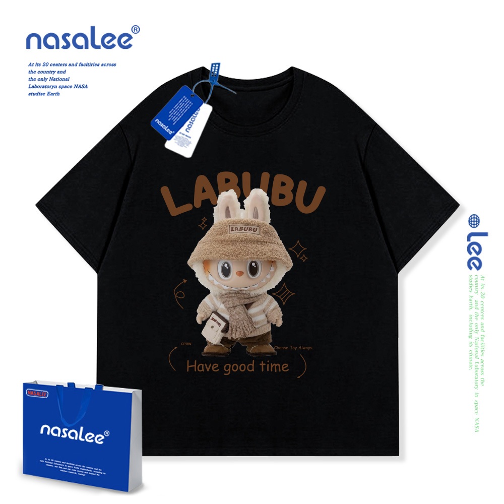 Áo Thun Nasa Trẻ Em Vải Cotton Nguyên Chất, Tay Ngắn Mềm Mại, Phong Cách Mới 2025 Dễ Thương