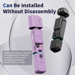 Dành Cho DJI Osmo pocket 3 Camera Silicon Bảo Vệ Bộ Năm Mảnh DJI pocket 3 Vỏ Máy Ảnh Thể Thao Phụ Kiện