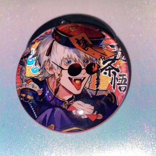 Anime Jujutsu Kaisen Gojo Satoru Geto Tinplate Kim Loại Laser Huy Hiệu Pin Anime Ngoại Vi Sưu Tập Quà Tặng
