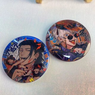 Anime Jujutsu Kaisen Gojo Satoru Geto Tinplate Kim Loại Laser Huy Hiệu Pin Anime Ngoại Vi Sưu Tập Quà Tặng