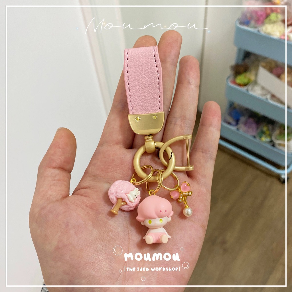 Móc khóa xe hơi popbean đích thực búp bê hợp thời trang sp dimo quà tặng Giáng sinh năm mới cho bé gái
