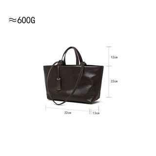 Thời Trang Mới Da Thật Chính Hãng Túi Tote Cao Cấp Nữ Retro Da Bò Túi Đeo Vai Thường Ngày
