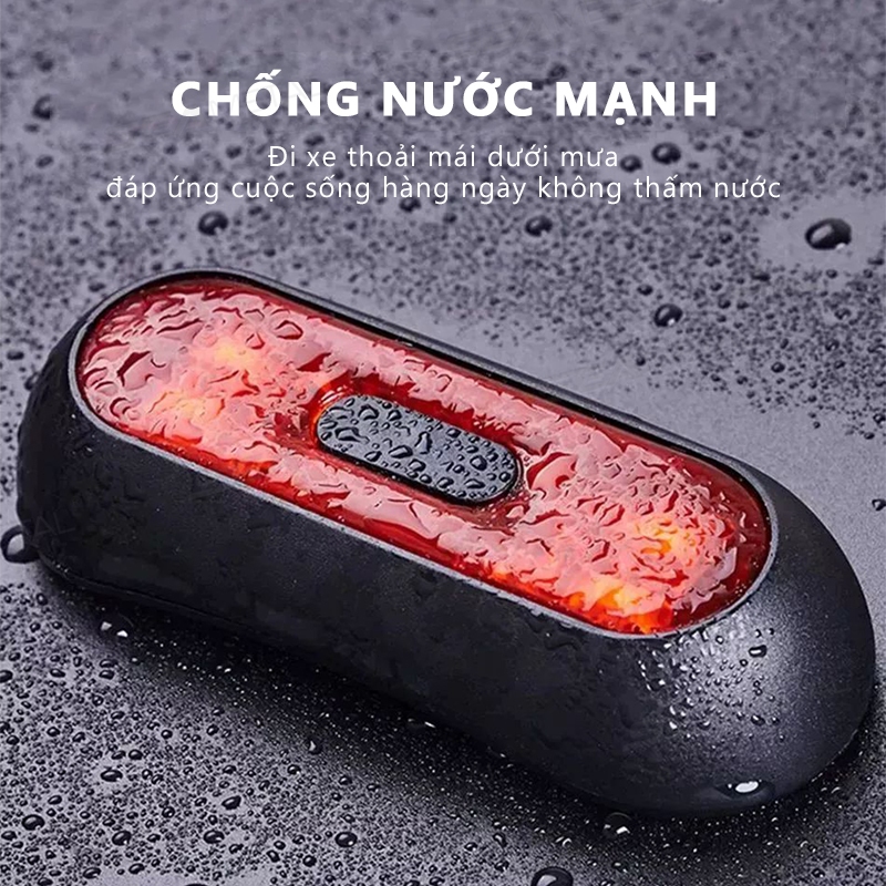 đèn cảnh báo xe máy SEAMETAL Đèn cảnh báo ban đêm xe máy Đèn mũ bảo hiểm