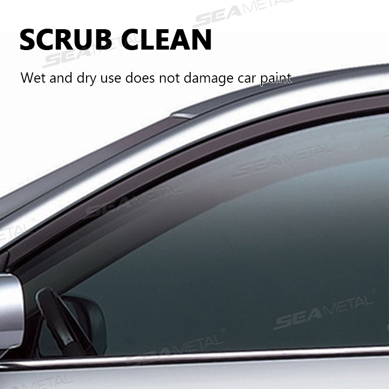 Seametal 8 Hình Làm Sạch Ô Tô Khối Bọt Biển Hai Mặt Lông Cừu San Hô Microfiber Rửa Bọt Biển Hấp Thụ Nước Cao Dụng Cụ Giặt