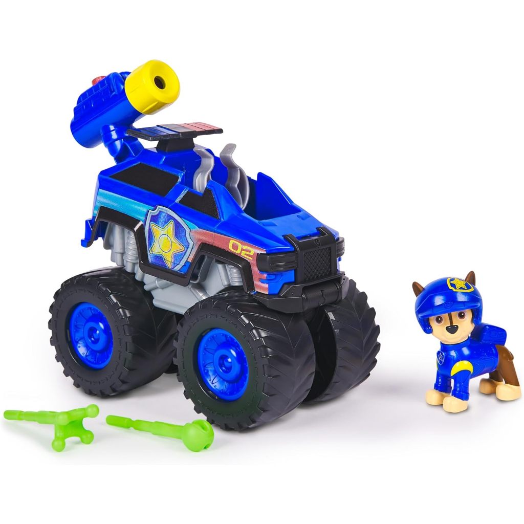 Paw Patrol: Rescue Wheels Chase 's Cruiser, Xe tải đồ chơi có bệ phóng phóng phóng và nhân vật hành động sưu tập