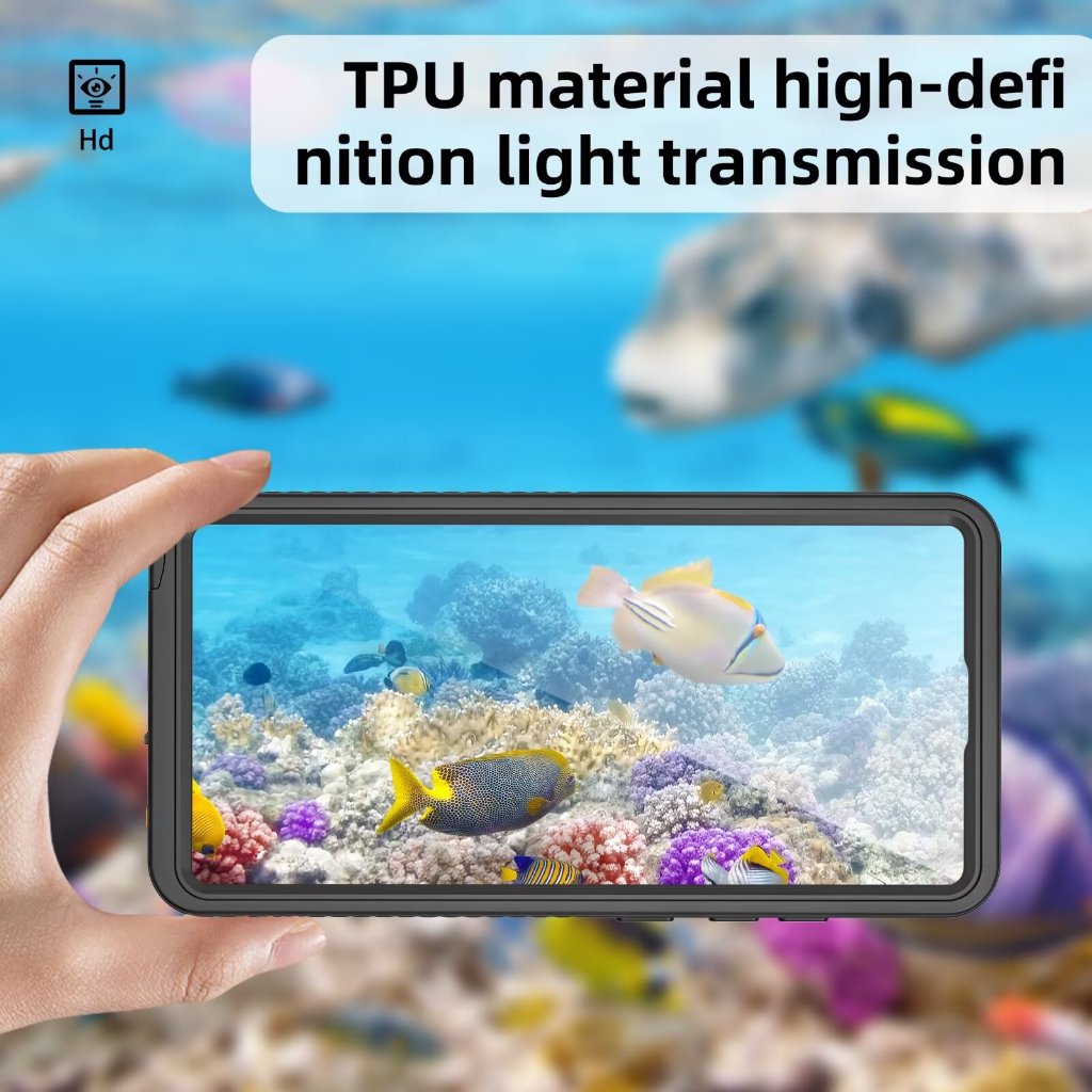Ốp Chống Thấm Nước IP68 Cho Samsung Galaxy S25 Ultra S24 S23 FE S21 S26 A16 Lặn Bơi Thể Thao Ngoài Trời Chống Rơi TPU Chống Bụi Toàn Bộ Vỏ Điện Thoại Giáp