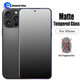 Kính cường lực chống vân tay, mồ hôi màn, màu nhám sang trọng cho iPhone 17 Air 16 16e 15 14 13 12 Mini 11 Pro X Xr Xs Max 8 7 6 6s Plus SE