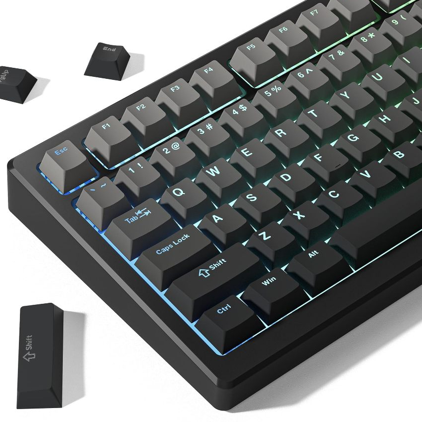 Womier Dark Shadow Shine Through 132 Keys Cherry Profile Keycaps Custom Set | BigBuy360 - bigbuy360.vn