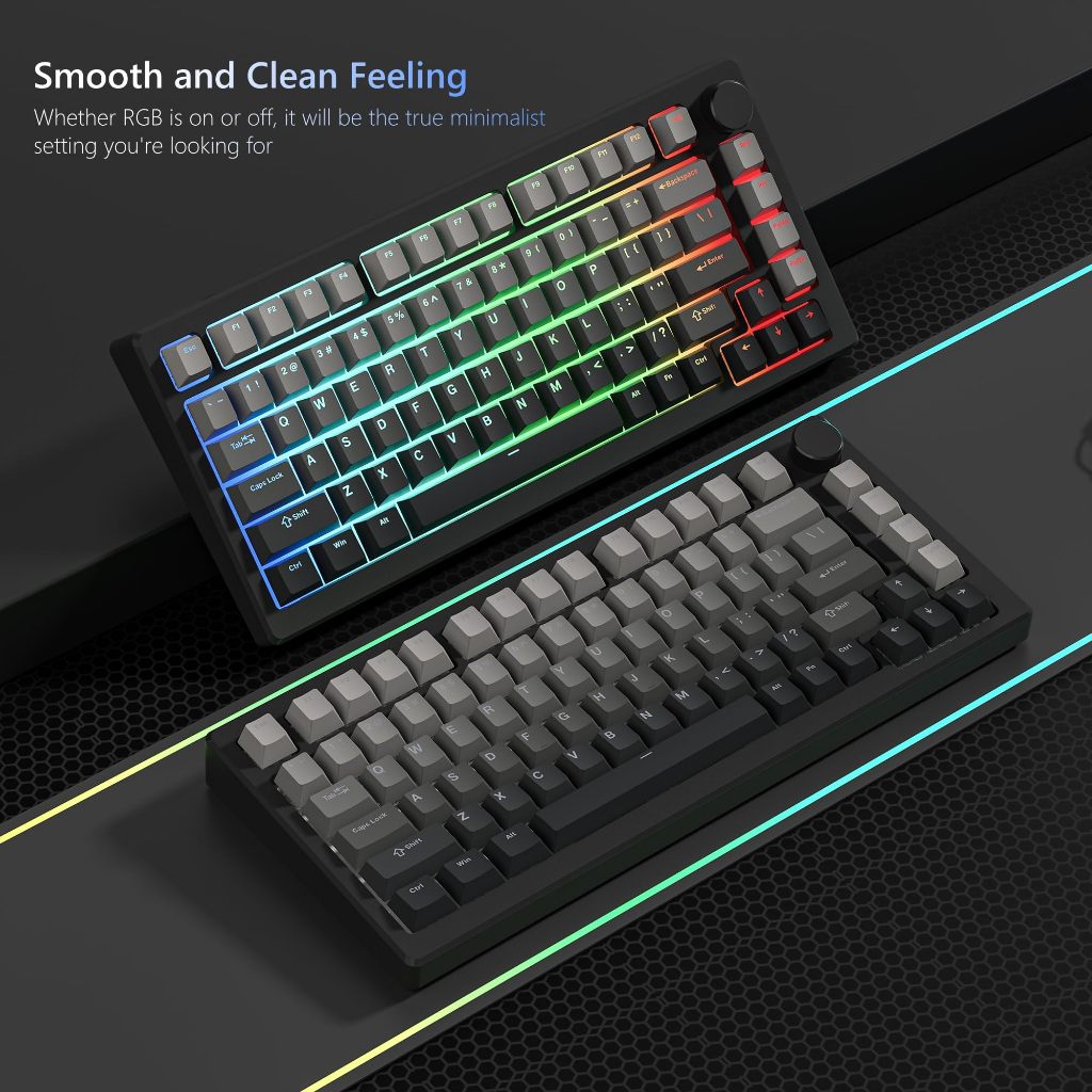 Womier Dark Shadow Shine Through 132 Keys Cherry Profile Keycaps Custom Set | BigBuy360 - bigbuy360.vn