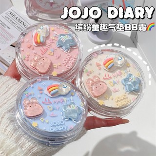 Jojo DIARY Air Cushion Cream 3 Màu Mỏng Và Nhẹ Kem BB Dưỡng Ẩm Lâu Dài Kiểm Soát Dầu Đệm Chống Thấm Nước Nhỏ Gọn JJ-077