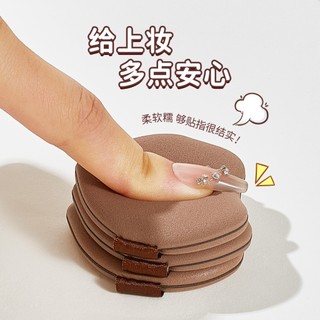 Jonbos Mỹ Phẩm Dụng Cụ Bột Màu Nâu Puff 6 Chiếc Mềm Mại Co Giãn Thân Thiện Với Da Ướt Kem Nền Bọt Biển Bộ J114