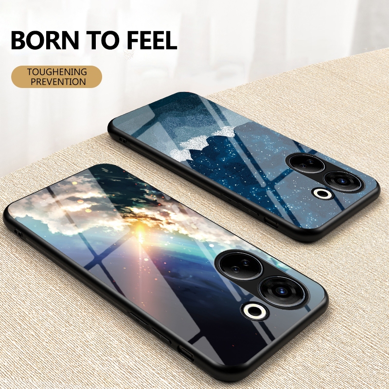 Dành cho Tecno Camon 20 Pro 4G Vỏ kính cường lực Vỏ cứng hoạt hình
