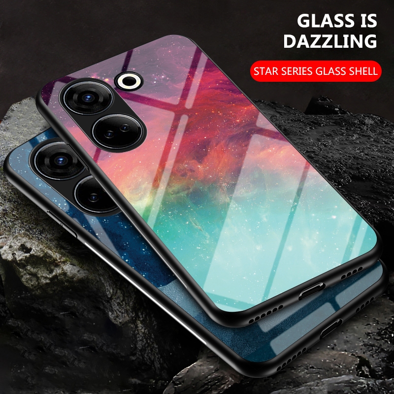 Dành cho Tecno Camon 20 Pro 4G Vỏ kính cường lực Vỏ cứng hoạt hình