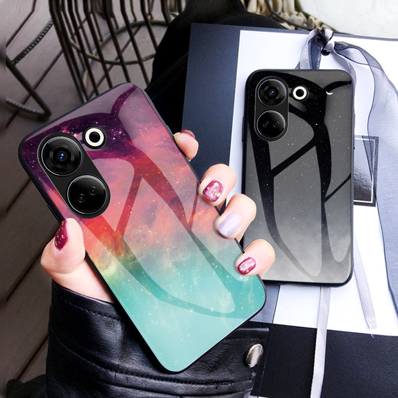 Dành cho Tecno Camon 20 Pro 4G Vỏ kính cường lực Vỏ cứng hoạt hình