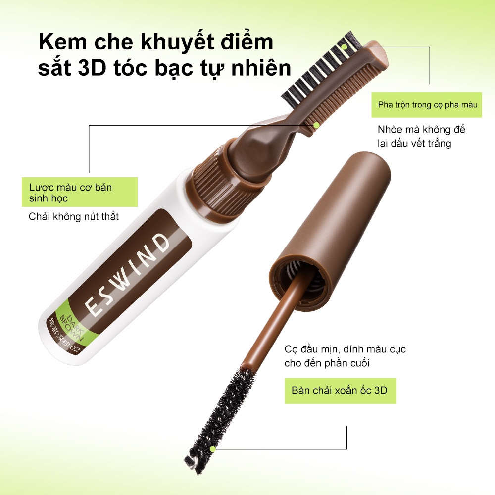 Bút TÓC ESWIND | Đèn CÓ THỂ DÙNG | Concealer TÓC CẤP | Giặt DỄ DÀNG (9G)