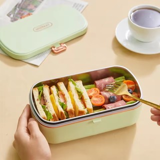 Hộp Cơm Trưa Nhiệt Văn Phòng, Hộp Cơm Trưa Điện Di Động, Hộp Bento Làm Nóng Không Nước Ấm Thực Phẩm Bằng Thép Không Gỉ