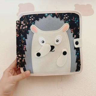 Đồ chơi giáo dục trẻ em - Sách bận rộn về nhím Monaco cho trẻ em - Chất liệu sợi Polyester bền, Trò chơi cảm giác giáo dục, Đồ chơi phát triển và hoạt động sớm