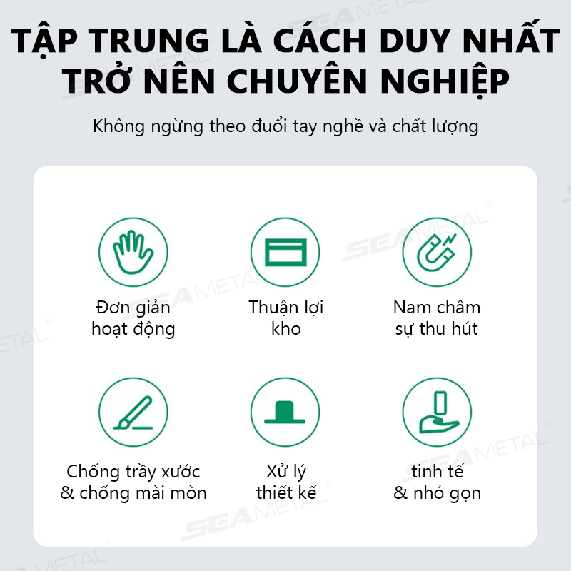 Hộp đựng kính che nắng ô tô SEAMETAL đa chức năng 2 ngăn