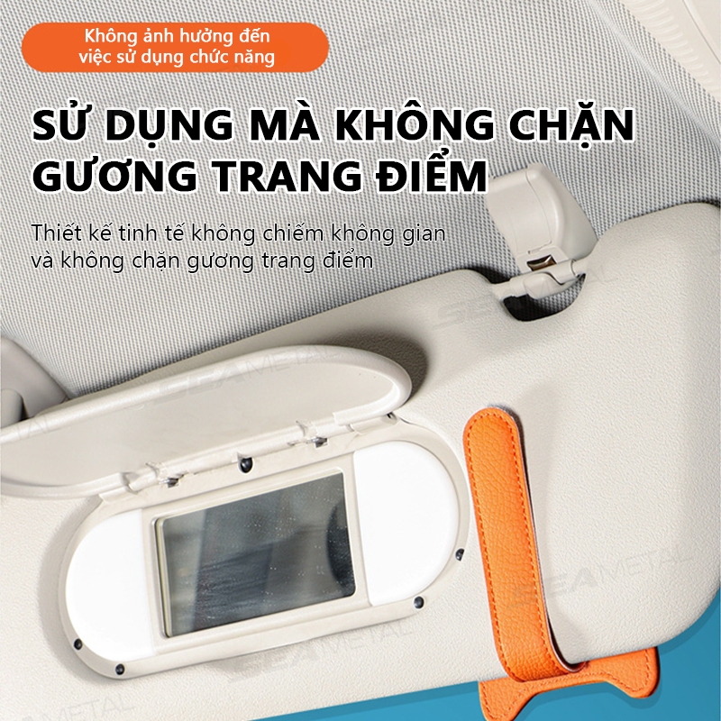 Hộp đựng kính che nắng ô tô SEAMETAL đa chức năng 2 ngăn