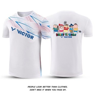 Áo sơ mi cầu lông Victor mới 2024 dành cho bé trai và bé gái, khô nhanh, thoáng khí, bóng chuyền dáng rộng, tập bóng rổ và đồ thể thao thi đấu