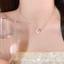 Dây chuyền titan nữ mạ bạc không gỉ thiết kế đính đá lấp lánh nhiều kiểu dáng trẻ trung thanh lịch