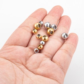 Thép không gỉ Di Động Định Vị Hạt Trang Sức Tự Làm Phụ Kiện Vàng 18K Chống Trơn Trượt Có Thể Điều Chỉnh Giữ Khóa