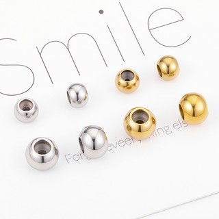Thép không gỉ Di Động Định Vị Hạt Trang Sức Tự Làm Phụ Kiện Vàng 18K Chống Trơn Trượt Có Thể Điều Chỉnh Giữ Khóa
