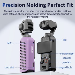Dành Cho DJI Osmo Pocket 3 Máy Ảnh Thể Thao Chống Rơi Silicon Thân Bảo Vệ DJI Pocket 3 Vỏ Máy Ảnh Phụ Kiện