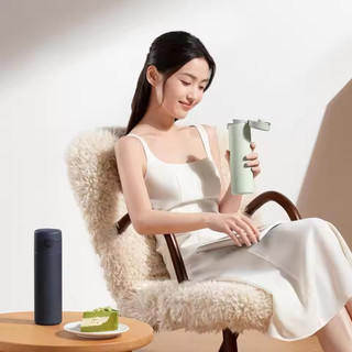 Cốc giữ nhiệt Xiaomi Mijia có nắp đậy bom Nắp bật lên 480mL Bình nước cách nhiệt di động Thiết kế khóa tự động bằng thép không gỉ
