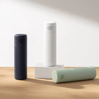 Cốc giữ nhiệt Xiaomi Mijia có nắp đậy bom Nắp bật lên 480mL Bình nước cách nhiệt di động Thiết kế khóa tự động bằng thép không gỉ