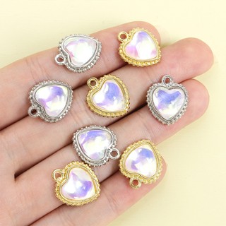 10 Chiếc Choker & Vòng Tay Thủy Tinh Hợp Kim, Mặt Dây Trái Tim, Quà Tặng Ngày Lễ Tình Nhân