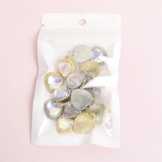 10 Chiếc Choker & Vòng Tay Thủy Tinh Hợp Kim, Mặt Dây Trái Tim, Quà Tặng Ngày Lễ Tình Nhân