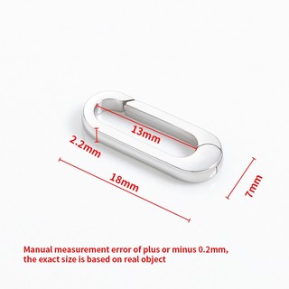 Đánh Bóng Thép Không Gỉ Hình Bầu Dục Mùa Xuân Khóa Trang Sức Tự Làm Phụ Kiện Móc Khóa Vòng Cổ Handmade Vòng Tay Khóa