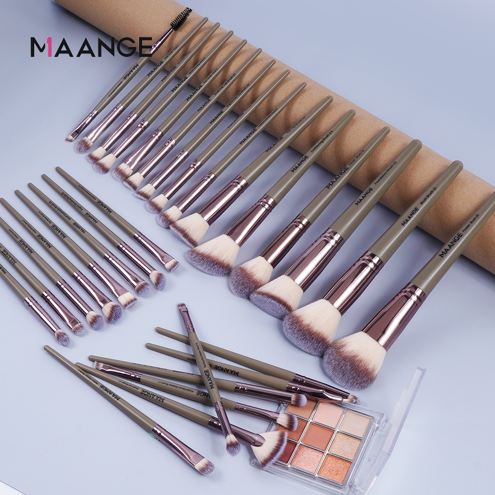 MAANGE Bộ 30 cọ trang điểm làm đẹp chuyên nghiệp kèm túi nhung cao cấp 51477