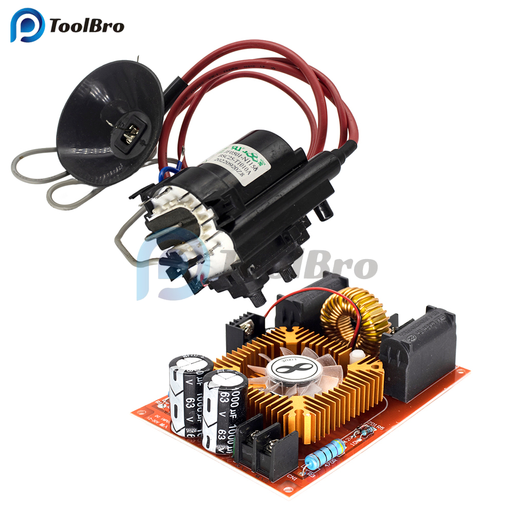 ZVS Tesla Flyback Driver Board — 10A/20A 200W-1000W, 12-36V With Acrylic Case