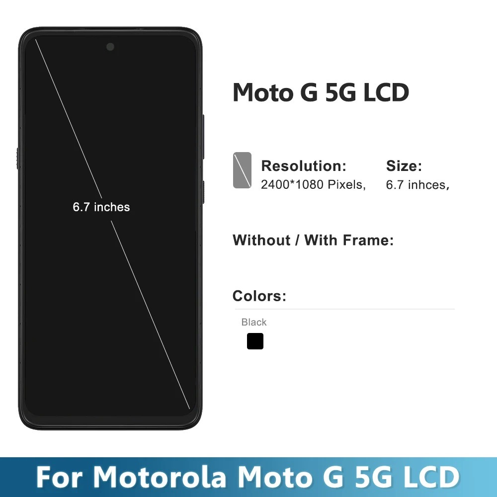 6.5 "Dành Cho Motorola Moto G 5G 2023 XT2313-3 XT2313-4 XT2313-6 Màn Hình LCD Màn Hình Cảm Ứng Bộ Số Hóa Lắp Ráp Thay Thế