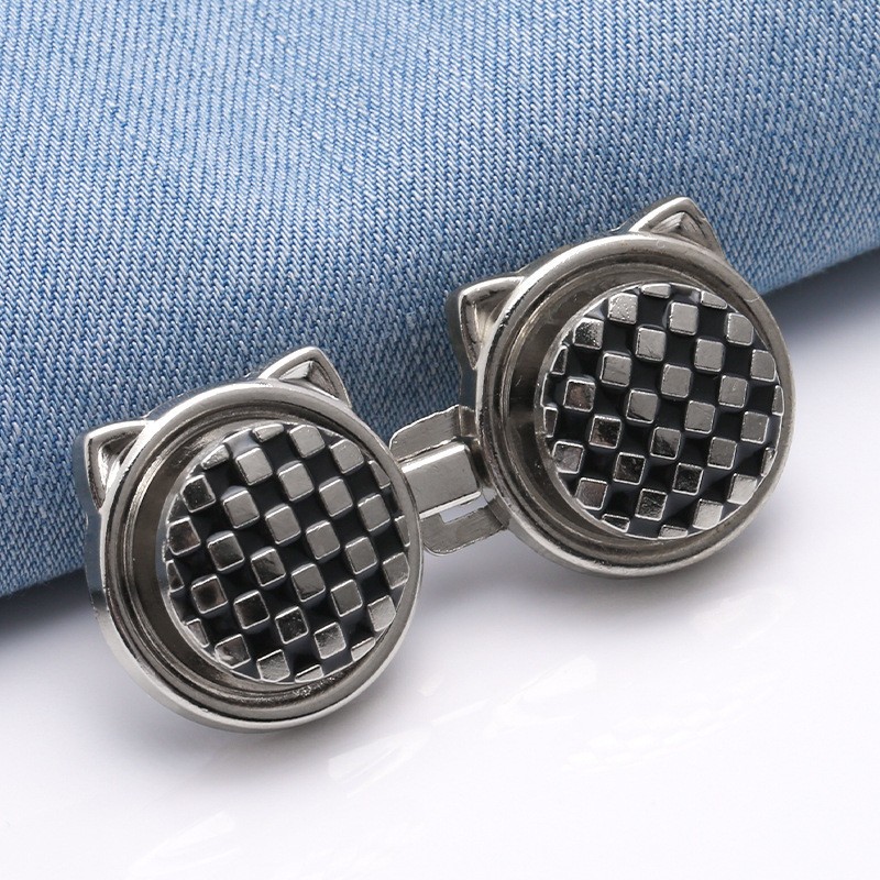 [Yunyuan] Khóa thắt lưng mèo Checkerboard Khóa thắt lưng đáy phẳng không cần đinh Quần jean Size eo có thể thay đổi thành eo nhỏ Hiện vật có thể tháo rời