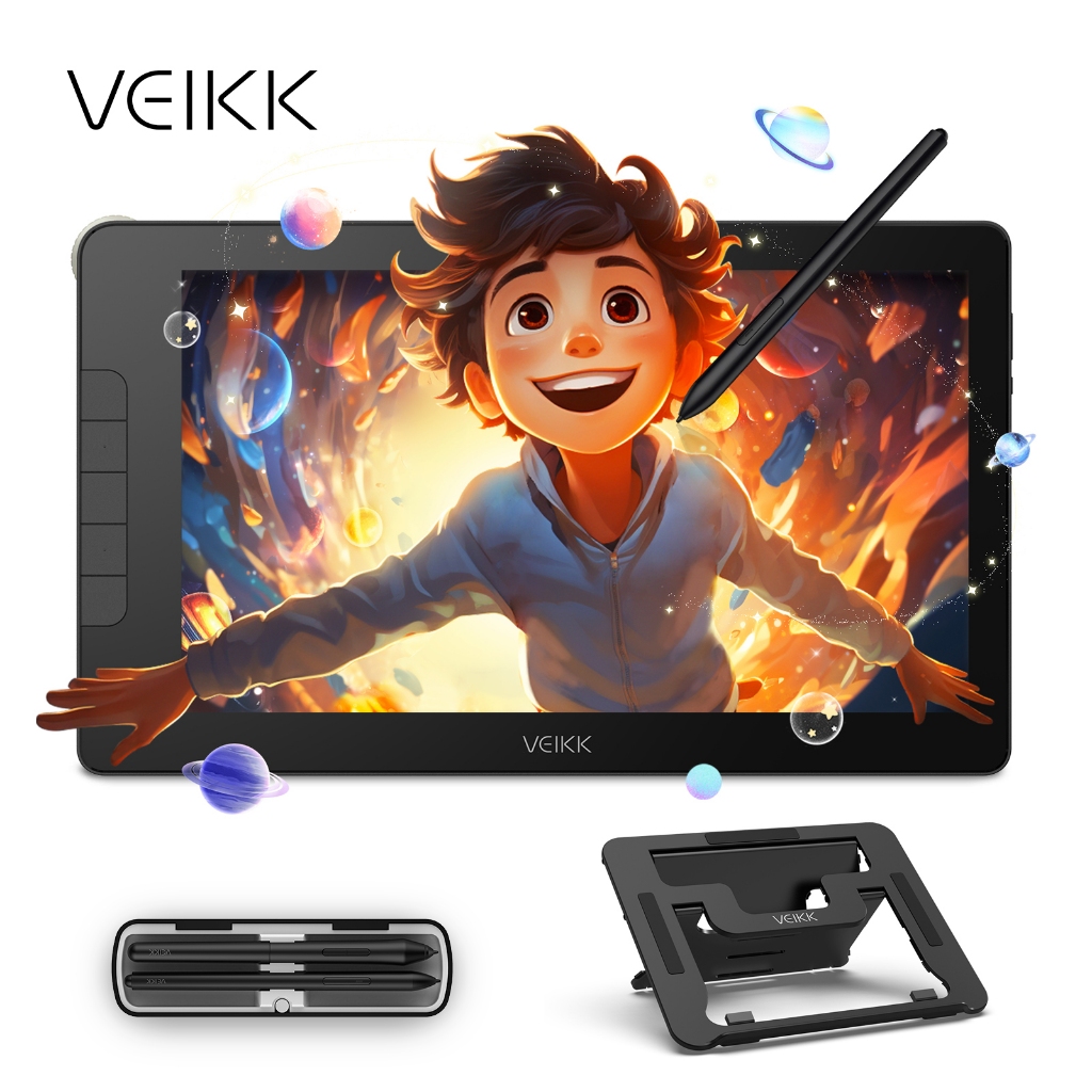 Máy tính bảng vẽ VEIKK Studio 16 Máy tính bảng vẽ 15,6 Inch có màn hình ...