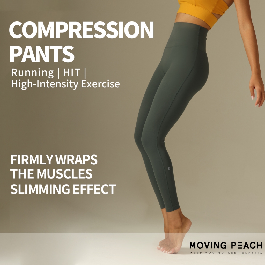 Ảnh Moving PEACH Nén Quần Legging Tập Yoga Quần Định Hình Huấn Luyện Điêu Khắc Quần Legging HLL 2