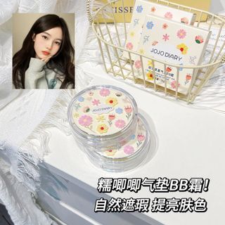 Jojo DIARY Air Cushion BB Cream 2 Màu Lâu Dài Chống Thấm Nước Chống Mồ Hôi Người Phụ Nữ Mặt Kem Nền Da Bóng JJ-021