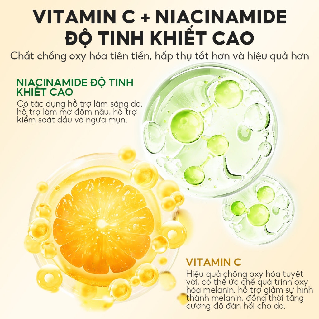 Ảnh Sữa rửa mặt Vitamin C VIBRANT GLAMOUR 3 in 1 Glow Làm sạch sâu Giảm mụn và làm sáng da 60g 3